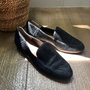Lucky Brand Black Camdyn Calf Hair Loafers